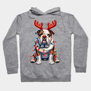 Christmas Red Nose Bulldog Hoodie